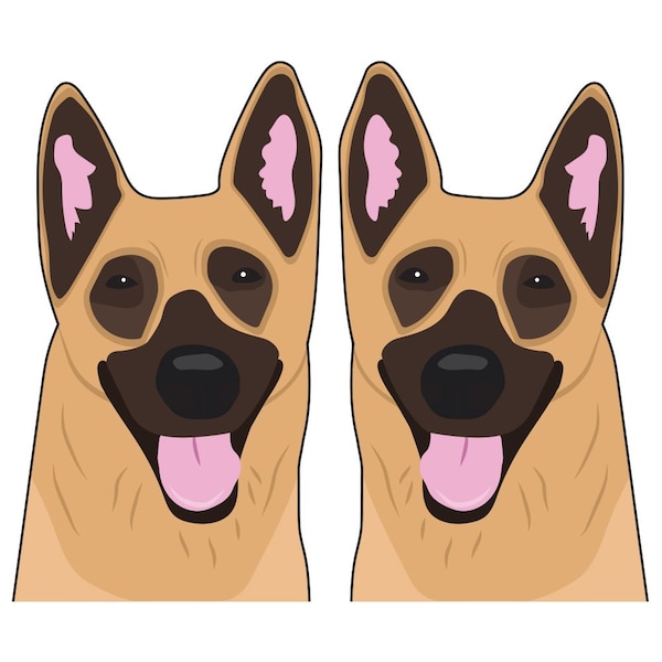 Shiloh Shepherd Dog Decal, Dog Lover Decor Vinyl Sticker